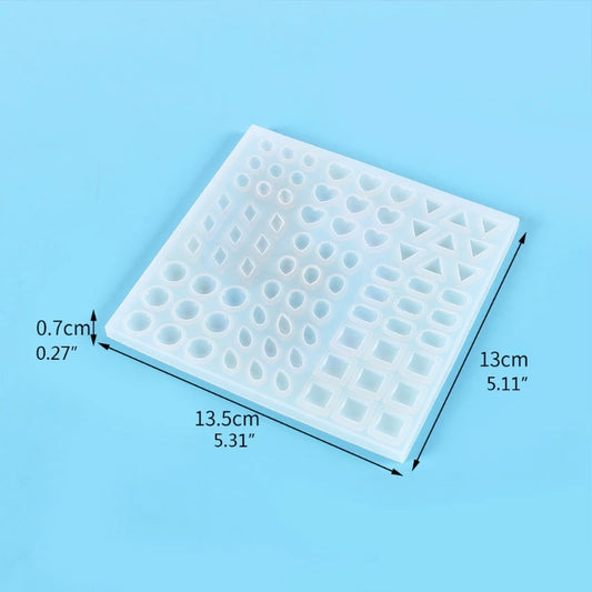 DIY Crystal Epoxy Mould Gem Epoxy Mould Decorative Gem Love Drop etc. Epoxy Mould Durable and Soft Mold for Fish Decor