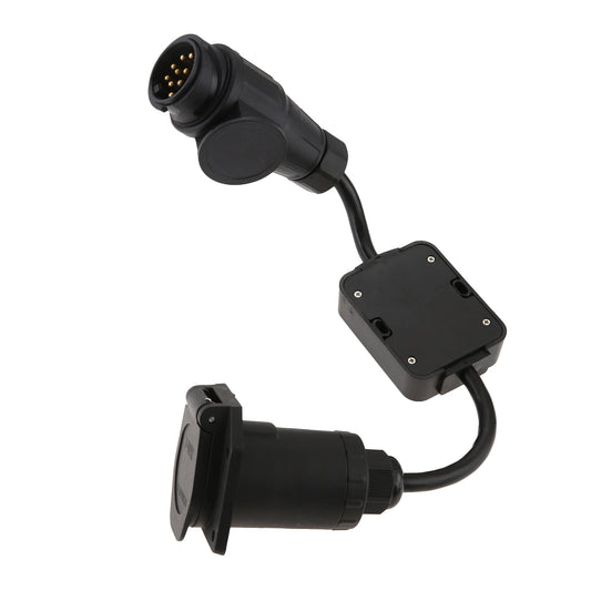 6-24V Plastic European Style 13 Pin to American Style 7 Way Connector Trailer Light Converter Plug And Play Trailer Connector