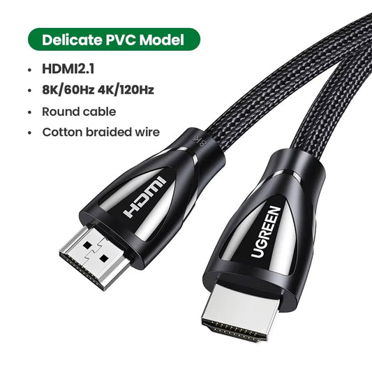UGREEN Choice HDMI-Compatible Cable for Xbox Series X 2.1 8K/60Hz 4K/120Hz for Xiaomi Mi Box PS5 HDR10+ 48Gbps 8K