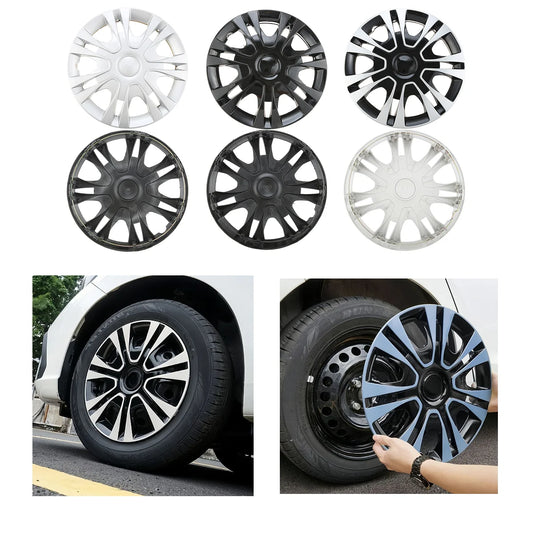 4Pcs PP Plastic Universal Hubcap Wheel Cover for Cars 13 Inch Iron Steel Wheels Decorative Car Hubcaps Protective Replacement