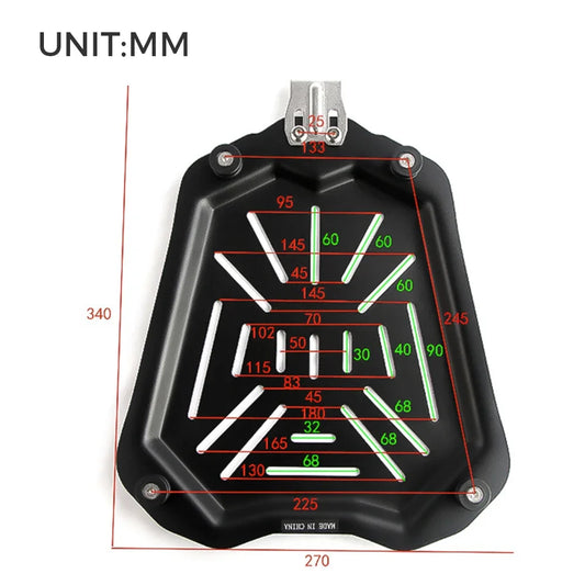 Universal Motorcycle Top Rear Luggage Box Bracket Plate For 45L 55L 65L Rear Trunk Storage Tool Box CNC Aluminum Alloy