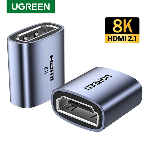 UGREEN HDMI-Compatible Coupler 8K Female to Female Extension Cable Connector for PS5 Roku Stick Monitor HD 2.1 Connector 8K