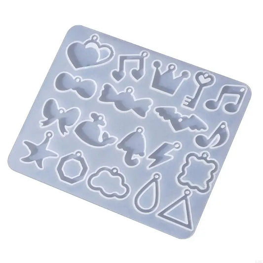 R3MC Flexible Silicone Earring Moulds Creative Ear Pendant Silicone Molds Epoxy Resin Mould Geometric Earrings Making Mold