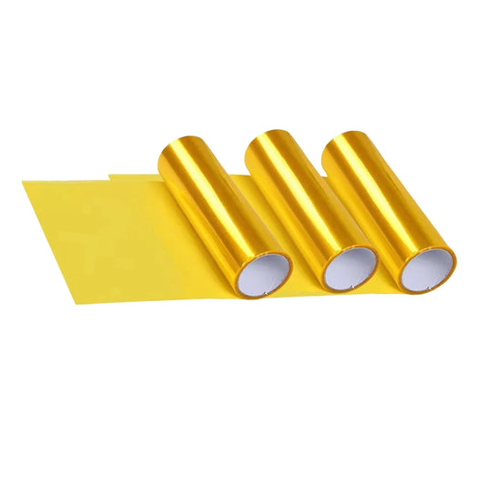 Yellow Auto Car Light Headlight Vinyl Film Cover Sticker Taillight Lamp Film Waterproof Motorcycle Film DIY 30 x 60/100/120cm