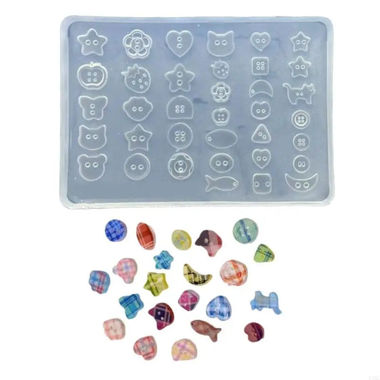 R3MC Silicone Mould for Crafting Customes Button Decorations and Art