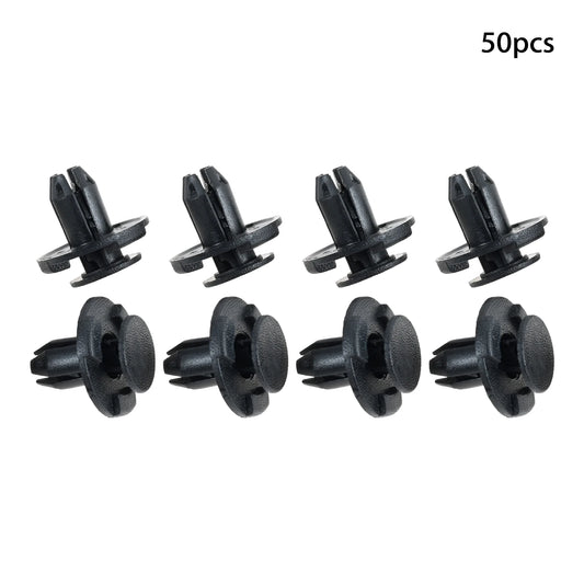50Pcs Fender Liner Panel Clip Cowl Grille Bumper Under Cover Push-Type Retainer 01553-05933 for Nissan 370Z Infiniti EX35 EX37