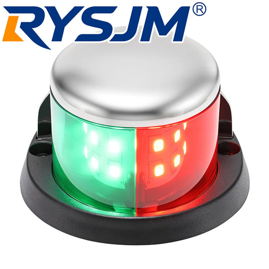 Marine Red Green LED Boat Navigation Light 12V Waterproof Sailing Signal Lamp Marine Yacht Starboard Warning Lights