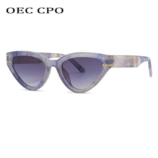 Vintage Cat Eye Sunglasses Women Men 2024 Brand Designer Fashion Goggle Sun Glasses Female Trends Shades Outside Eyewear UV400