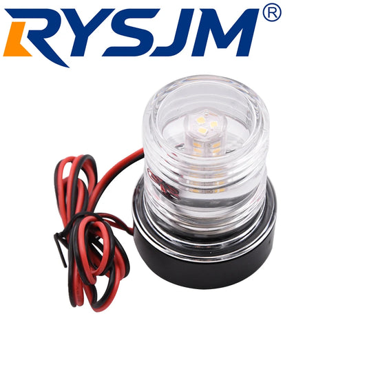 Marine Navigation Light 360 Degree Anchors Light 12V-24V Sailing Light Boats Accessory Yacht Replacement Light White LED Light