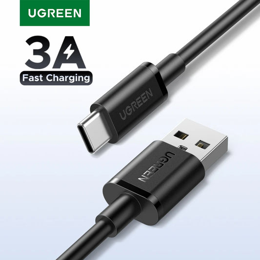 UGREEN USB-A to Type-C Cable for iPhone 17/16 Samsung S26/25/24 Xiaomi Pixel LG USB2.0 Data Cable 3A 18W Charging Cable 0.25-3M