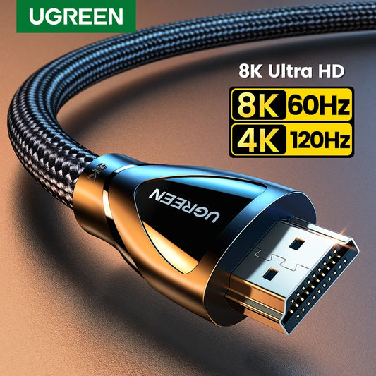 UGREEN Choice HDMI-Compatible Cable for Xbox Series X 2.1 8K/60Hz 4K/120Hz for Xiaomi Mi Box PS5 HDR10+ 48Gbps 8K