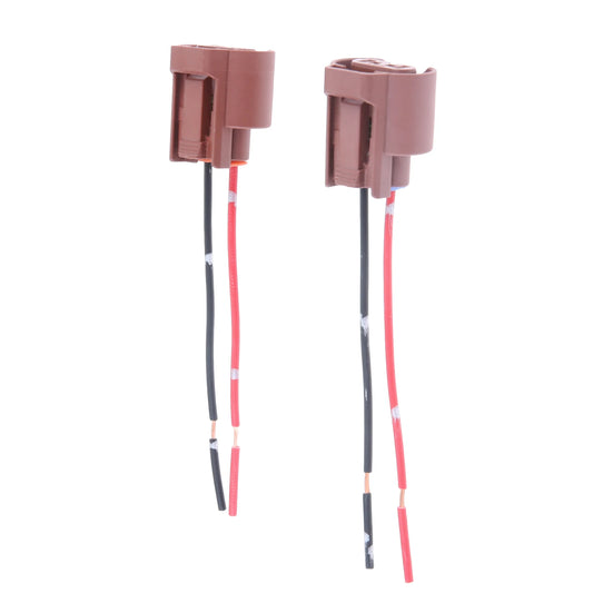 2Pcs 9006/HB4 Car Socket Adapter Base Female Plug Connector Extension Wiring Harness ABS+Wire Car Light Accessories Replacement