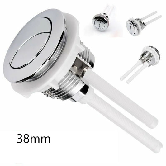 Handle Toilet Press Button Dual Flush Toilet Water Tank Button Round Valve Push Button Water Saving For Cistern 38mm Home Tools