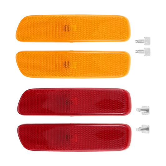 Car Rear Bumper Side Marker Light Reflector 8173048010 For Lexus RX300 1999-2003 IS300 2001-2005 Red/Yellow Turn Signal Light