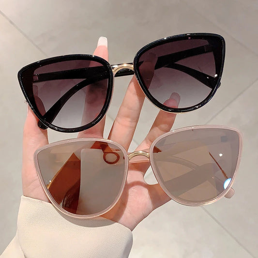 Vintage Cat Eye Sunglasses Women Retro Mirror Shades UV400 Sun Glasses Men Eyewear