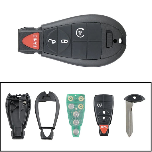 Yetaha 4 Buttons Remote Smart Key 56046955 For Dodge RAM 1500 2500 3500 2013-2018 GQ4-53T 433MHz Remote Key With Chip/Battery