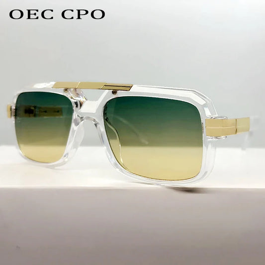 Oversized Punk Square Sunglasses Luxury Brand Big Frame Unisex Sun Glasses Shades Eyewear Goggles for Men And Women