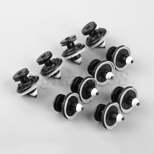 10x Interior Door Trim Panel Card Clips 6Q0868243 For Touran Tiguan Golf Passat Polo Car Plastic Rivets Fasteners