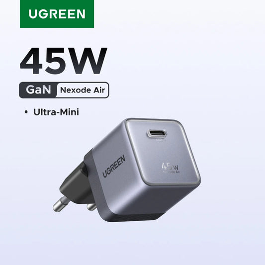 【Ultra Mini】UGREEN Nexode Air 45W GaN Charger USB C Fast Charger PD3.0 PPS For iPhone 18 17 Pro Samsung S26 Tablet Macbook Air