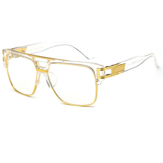 Luxury Brand Square Glasses Frame New Women Men Fashion Oversize Clear Lens Anti Blue Light Eyeglasses Frames Optics Frames