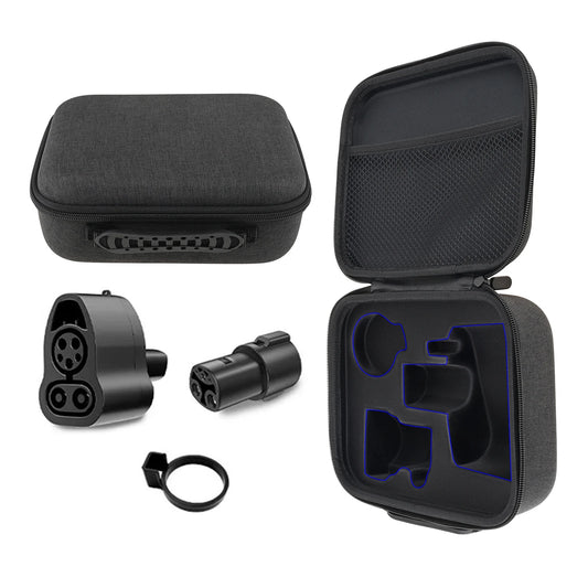 Charging Adapter Storage Bag for Tesla CCS1 J1772 Charger Adapter Storage Travel Case For Electric Car Charging Accessories