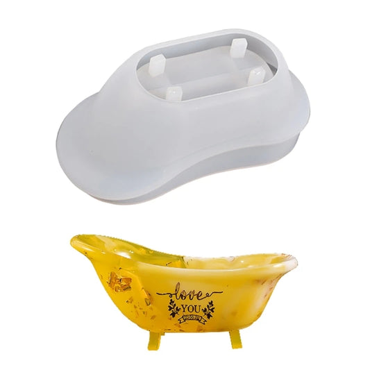 R3MC Soap Dish Tray Resin Mold Handmade Soap Box Silicone Mold Casting Epoxy Resin Ring Dish Holders DIY Craft Jewelry Making