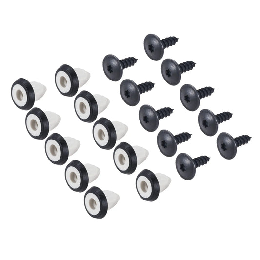 Yetaha 20Pcs/10sets Car Mudguard Screws Bumper Skirt Torx Screws Clips for Golf 6 Bora Magotan POLO