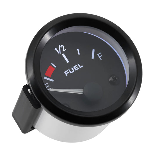 2026 Universal Auto Car 52mm Fuel Level Gauge Oil Fuel Gauge Meter 240-33 ohm White LED Light Pointer Fuel Gauges Petrol 12V