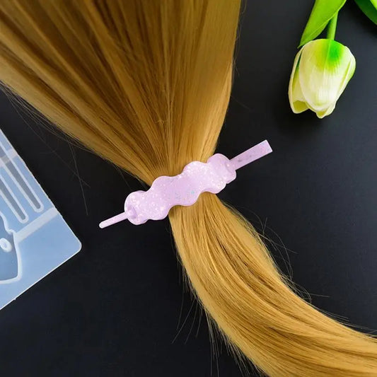 R3MC Hair Clip Silicone Resin Molds Jewelry Mold Set DIY Hair Pin Epoxy Resin Casting Mold for Girl Women Hair Barrette