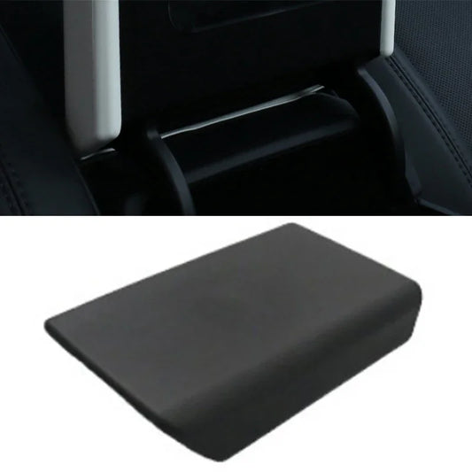 Central Console Armrest Box Cover for Tesla Model 3 Highland 2024 TPE Soft Case Black/White Auto Central Armrest Box Pad Cover