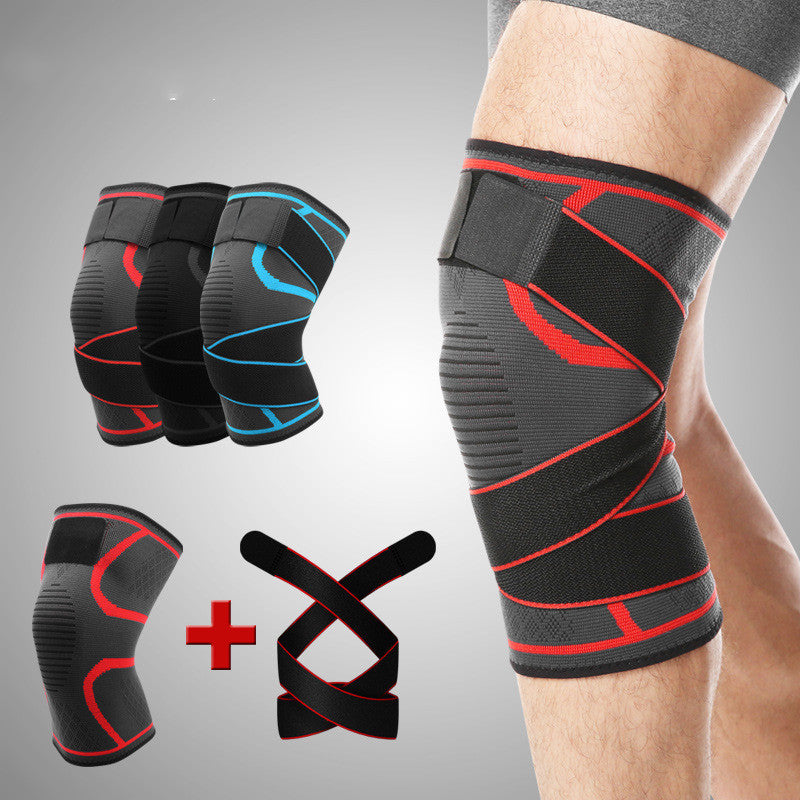 Outdoor sports compression horoscope cross strap knee pads