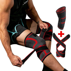 Outdoor sports compression horoscope cross strap knee pads