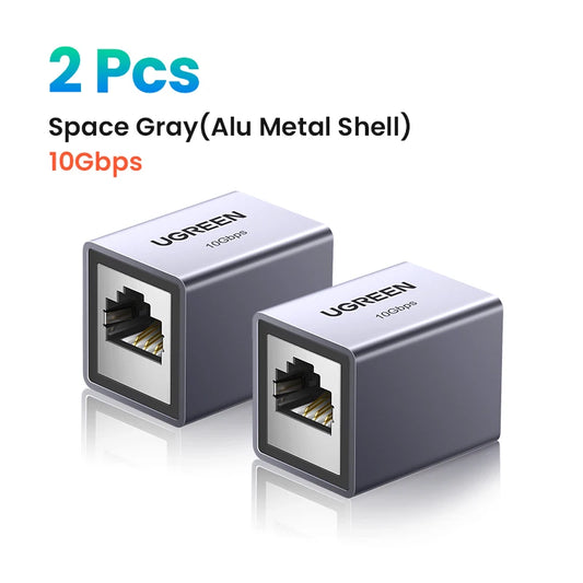 UGREEN RJ45 Connector 10Gbps Network Extender Extension for Cat8 Cat7 Cat6 Ethernet Cable Adapter Gigabit Female to Female
