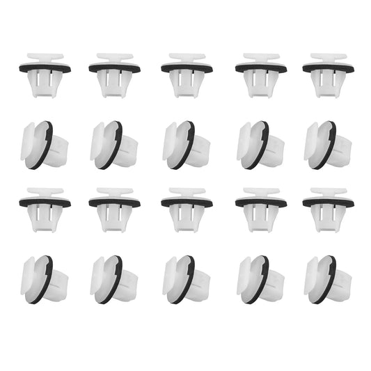 Yetaha 20Pcs Car Wheel Arch Surround Trim Clips for Nissan Juke & X-Trail T31 Wing Moulding Car Rivets Front & Rear Wheel Arches