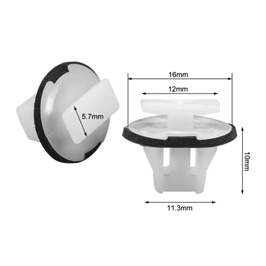 Yetaha 20Pcs Car Wheel Arch Surround Trim Clips for Nissan Juke & X-Trail T31 Wing Moulding Car Rivets Front & Rear Wheel Arches