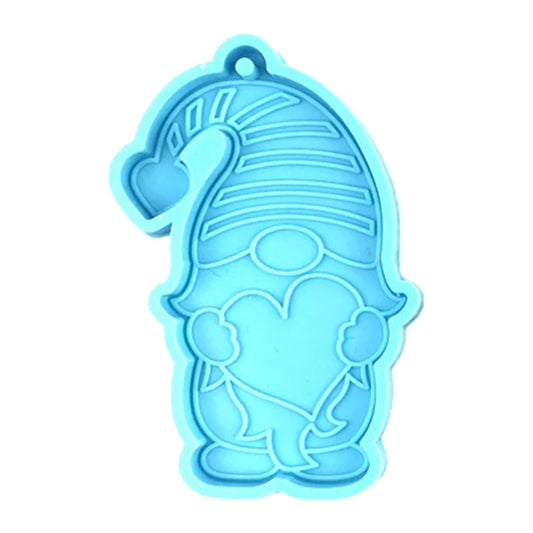 DIY Crafts Jewelry Pendant Making Tool Keychain Epoxy Resin Mold Dwarfs Valentine's Day Keyring Casting Silicone Mould