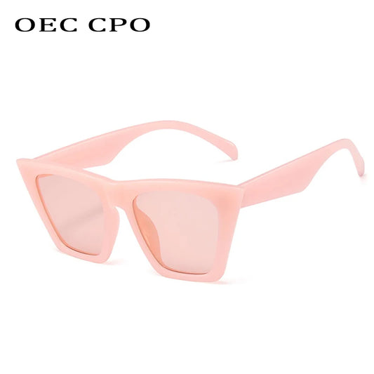 New Fashion Cat Eye Sunglasses Women Fashion Brand Designer Sun Glasses Female Trend Shades Brown Eyewear UV400 O947