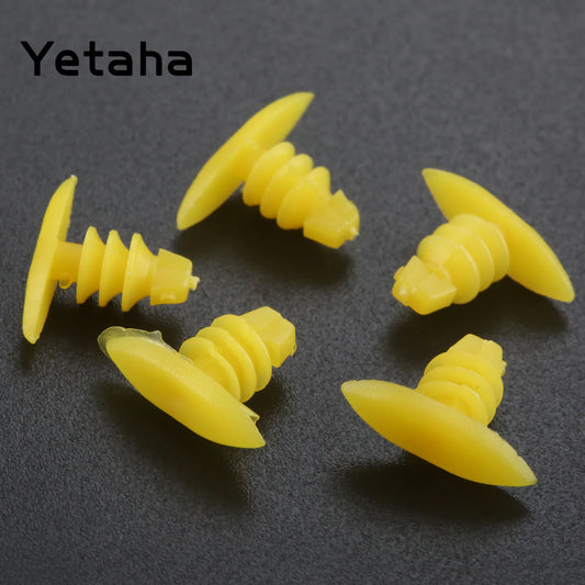 Yetaha 200pcs Universal Auto Fastener Replace Screws Weatherstrip Retainer Plastic Rivets Seal Clip for Honda Toyota For All Car