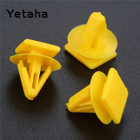 Yetaha 50pcs For Hyundai 11mm Hole Car Door Interior Trim Panel Retaining Clips Rivets Plastic Fixed Fastener