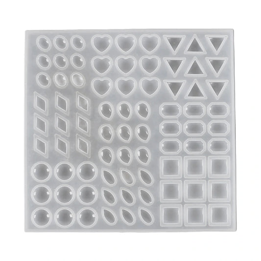 DIY Crystal Epoxy Mould Gem Epoxy Mould Decorative Gem Love Drop etc. Epoxy Mould Durable and Soft Mold for Fish Decor
