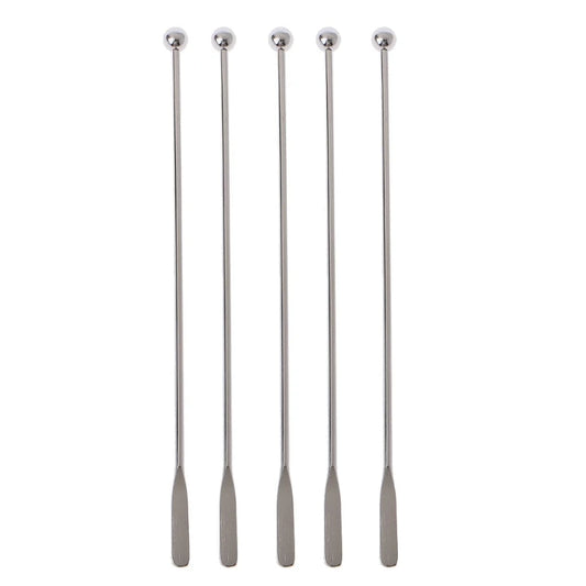 5Pcs 7.5" Stainless Steel Reusable Epoxy Resin Mixing Sticks Resin Tools Coffee Beverage Drink Stirring Stirrers Tools