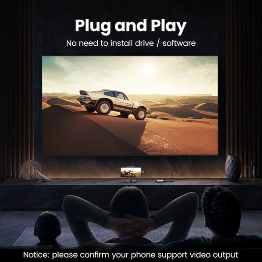 UGREEN USB Type C to HDMI Cable 4K USB C HDMI Adapter For iPhone 15 PC Xiaomi MacBook Pro Air iPad Pro Samsung Galaxy HDMI Cable