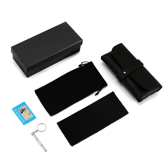 Portable Glasses Case Set Sunglasses Protector Box PVC Hard Eye Glasses Case 6 Piece Set Eyewear Accessories