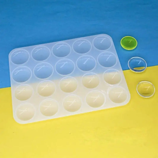 R3MC Silicone Mold,Round Silicone Mold for Jewelry Making Craft Projects