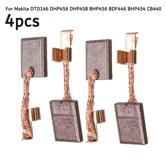 4pcs Carbon Brushes DTD146 DHP456 DHP458 BHP456 BDF446 BHP454 CB440 For Mak Ita CB440 CB-436 Cordless Drill Screw Gun
