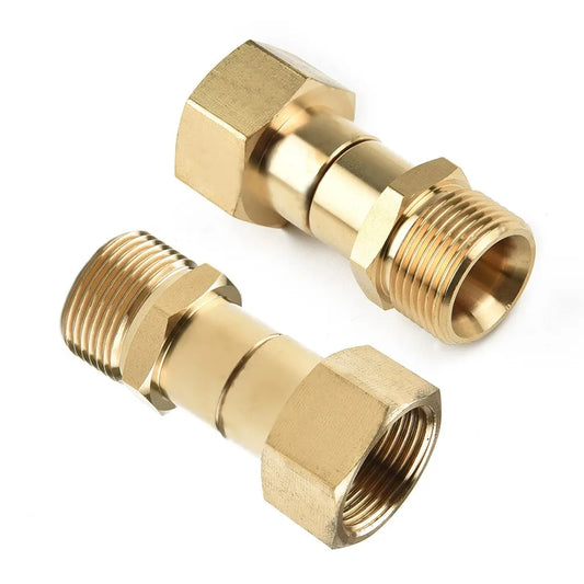 High Pressure Washer Swivel Joint Connector Hose Fitting M22 14mm  Anti-tangle Thread 360 Degree Rotation Hose Connector