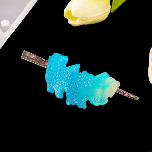 R3MC Hair Clip Silicone Resin Molds Jewelry Mold Set DIY Hair Pin Epoxy Resin Casting Mold for Girl Women Hair Barrette