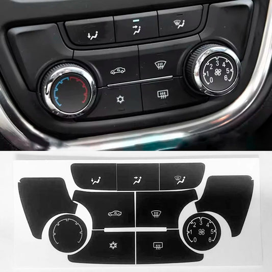 Car AC Button Repair Decal Stickers for Opel/Vauxhall Mokka for Buick Encore Verano 2012~2017 AC Climate Control Switch AC Panel