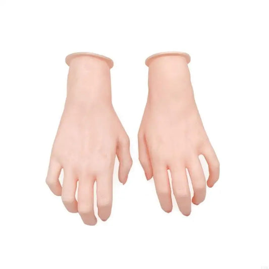 R3MC Articulated Silicone Foot and Hand Property Detailed Hand and Foot Mannequin Display Props for Jewelry and Watches