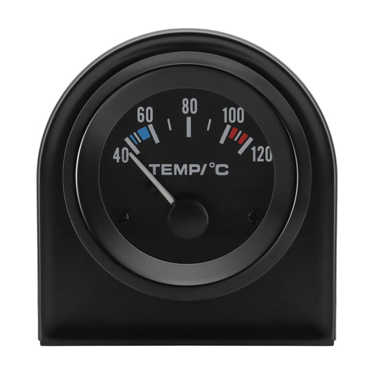 Auto Car 2" 52mm Water Temp Gauge 40~120 Celsius Temperature Meter Sensor 1/8NPT Petrol Car 12V Auto Instrument Black Shell